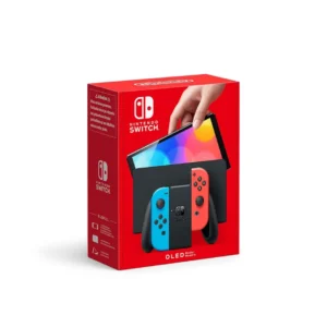 Nintendo Switch OLED Gaming Console Neon Red and Neon Blue Joy-Con