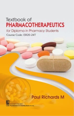Textbook of Pharmacotherapeutics for Diploma in Pharmacy Students Course Code ER20-24T