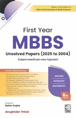 First Year MBBS Unsolved Papers (2025-2004) based on Baba Farid University of Health Sciences