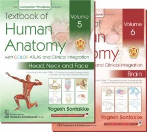 Textbook of Human Anatomy with COLOR ATLAS and Clinical Integration Vol.5 Head, Neck and Face & Vol. 6 Brain, (2 Vol. Set)