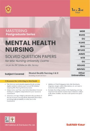 Mastering Postgraduate Series Mental Health Nursing: Solved Question Papers for MSc Nursing University Exams (As per the INC Syllabus for MSc Nursing)
